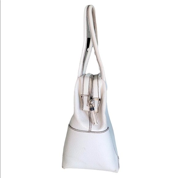 Salvatore Ferragamo Textured Leather Tote Bag white - Picture 3 of 8